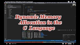 Dynamic Memory Allocation in the C Language | Software Coding Tutorials Channel