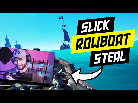 Slick Rowboat Steal (Ft. FreeMasonLive) // Sea of Thieves