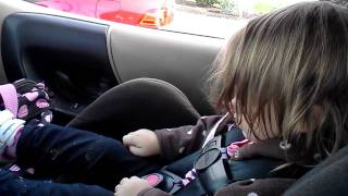 Jude banging her head to I spy Appliances and Cars