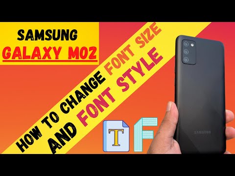 How to change font size and font style in Samsung Galaxy M02/M02s | Samsung M02s Font Change✔️