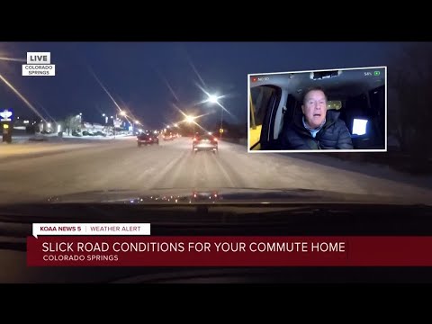 Colorado Springs road conditions Wednesday evening