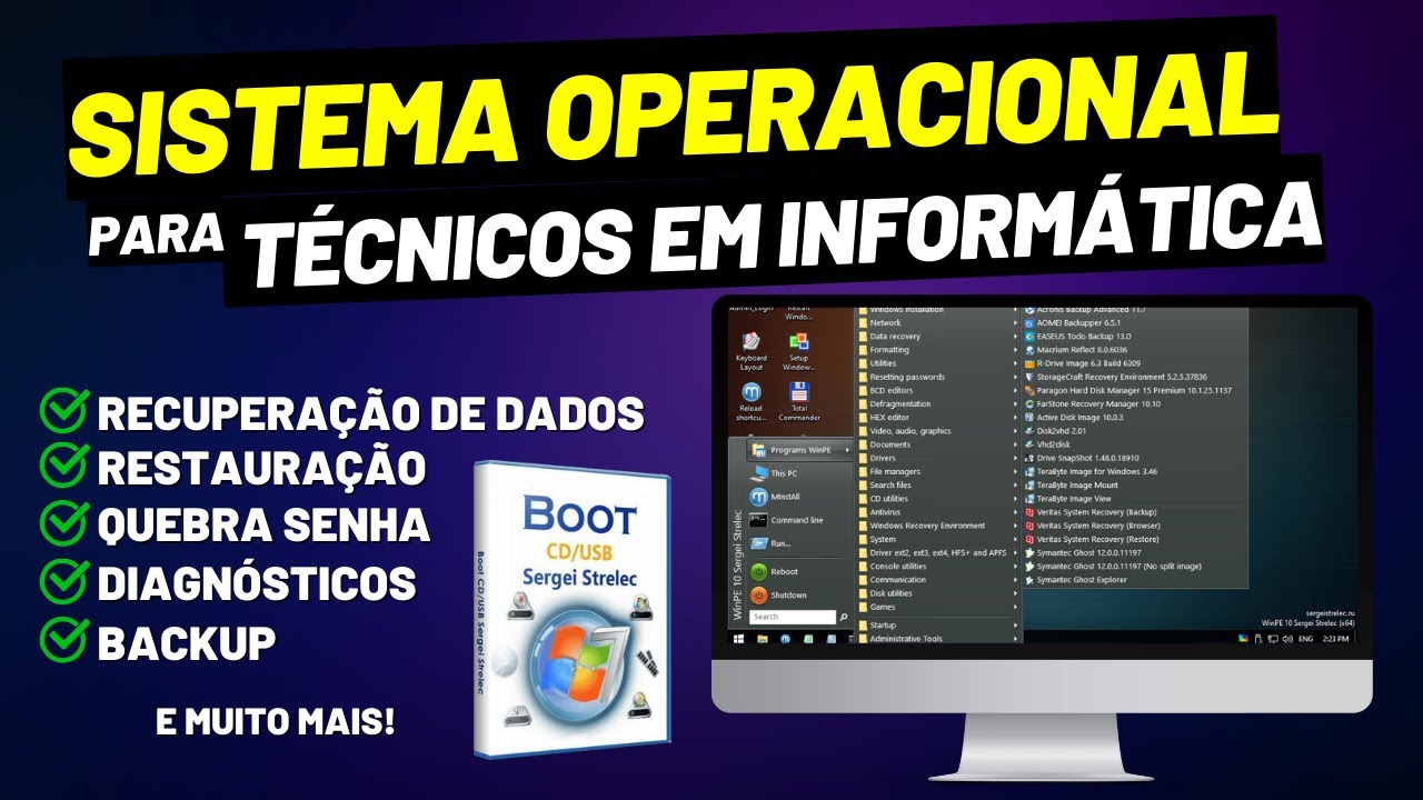 O MELHOR PROGRAMA PARA TÉCNICO EM INFORMÁTICA - Um Sistema Operacional para resolver problemas do PC
