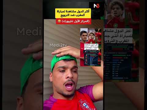 أكثر الدول مشاهدة لمباراة المغرب ضد النرويج