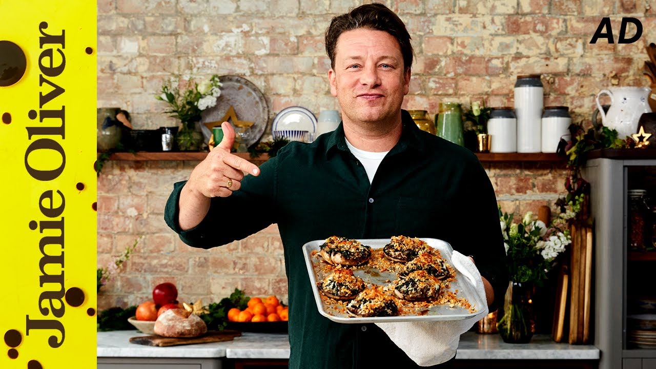 Giant Stuffed Mushroom Jamie Oliver UK AD