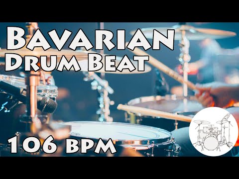Play along Drums Bavarian Beat 106  bpm