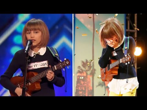 Ukulele Player 12-Year-Old Called the Next Taylor Swift Wins Golden Buzzer With Her Original Song
