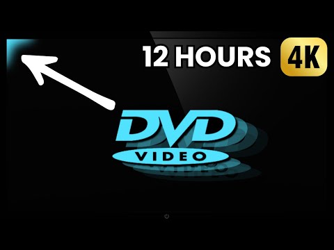 Bouncing DVD Logo Screensaver 12 Hours (4K Ultra HD) - No loop, no ads in middle | The Office