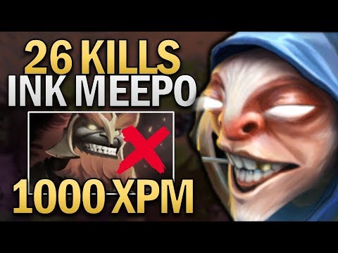 Ink Meepo with 26 KILLS Dota 2 7.22 ROAD TO TI11