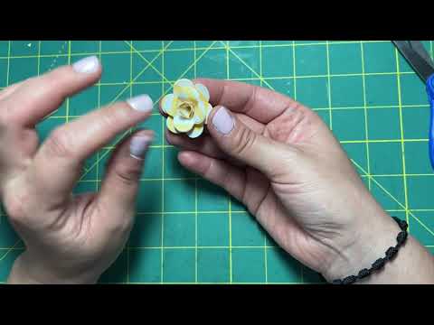DIY How to make paper flowers using a heart shape punch CRAFT WITH ME