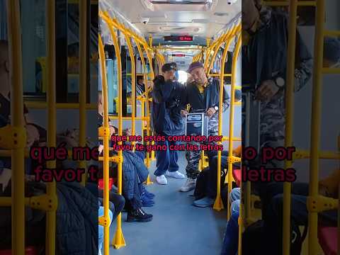 They challenge each other to an improvisation battle on Transmilenio 😬 #kofederacion #freestyle #...