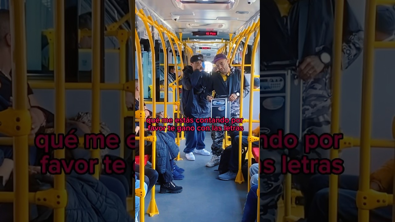 They challenge each other to an improvisation battle on Transmilenio 😬 #kofederacion #freestyle #...