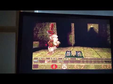 AmiQuake NovaCoder 68060@100Mhz AGA NTSC 320x200x8bit Demo1 (A4000)