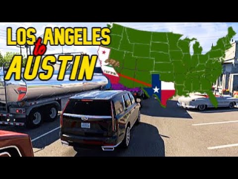 ATS Longest Road Trip - California to Austin Texas | American Truck Simulator