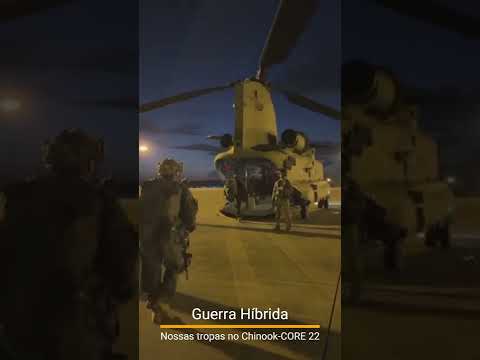 NOSSO EXÉRCITO | OPERAÇÃO DESEMBARQUE AEROMÓVEL | CORE 22 DENTRO DO CHINOOK | #shorts #exercito