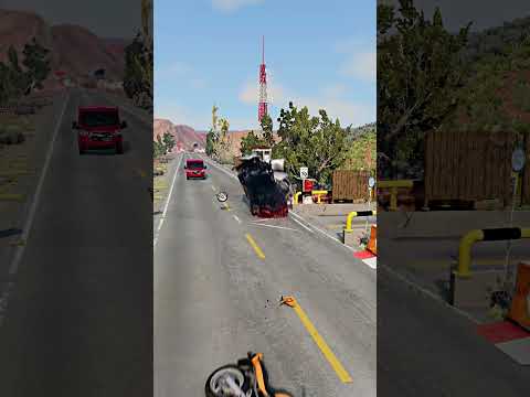 Realistic Highway Car Crashes #49 #beamng