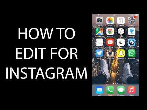 INSTAGRAM EDITING TUTORIAL