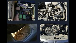 Location of All Fuel System Components 2011-2015 Kia Optima LX 2.4L GDI Engine