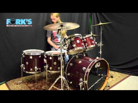 Lightly Used DW Collector's Exotic 6pc Set Cherry/Mahogany