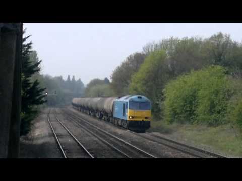 Class 60074 Teenage Spirit Linsey tanks Cloddy bridge Cheltenham 18/04/2011