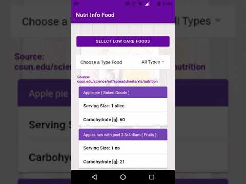 Nutrition value - nutritional  Video