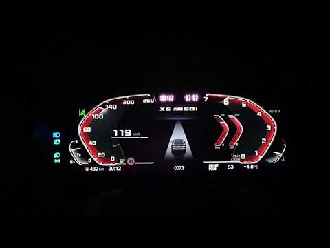 2020 BMW X6 M50i xDrive: acceleration 0 -224 kmh