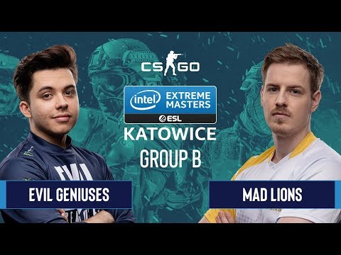 CS:GO - MAD Lions vs. Evil Geniuses [Dust2] Map 2 - Group B - IEM Katowice 2020