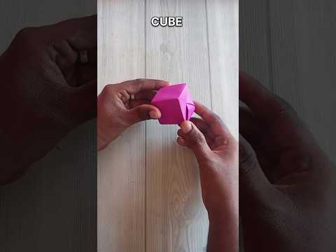 PAPER CUBE ORIGAMI| TUTORIAL| FOLDING| ART