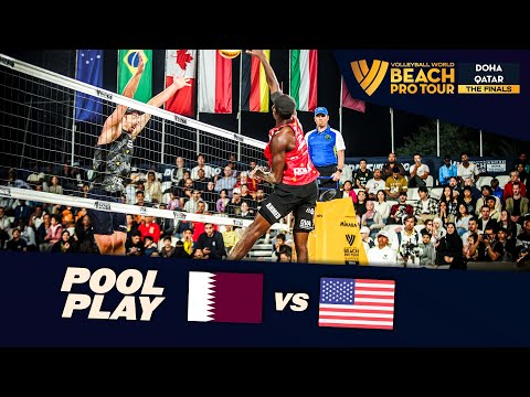 Cherif/Ahmed vs. Partain/Benesh - Day 2 Highlights | Doha Finals 2023 #BeachProTour