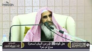 صورة 17 هل قولهﷺ إن من البيان لسحرا مدح أم ذم؟