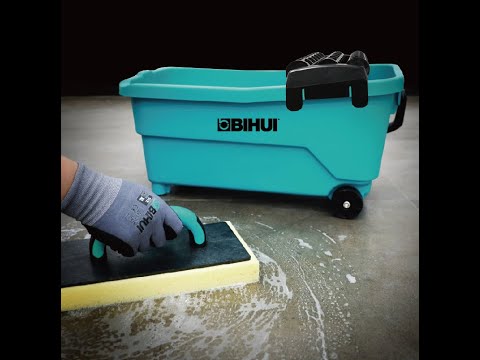 BIHUI Waschset für Fliesen 19 L, 3-fach Rolle