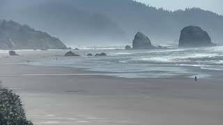 Live: A view looking south from our Cannon Beach, Oregon cam