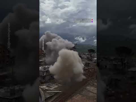 Israeli forces blow up mosque minaret in southern Lebanon | AJ #shorts