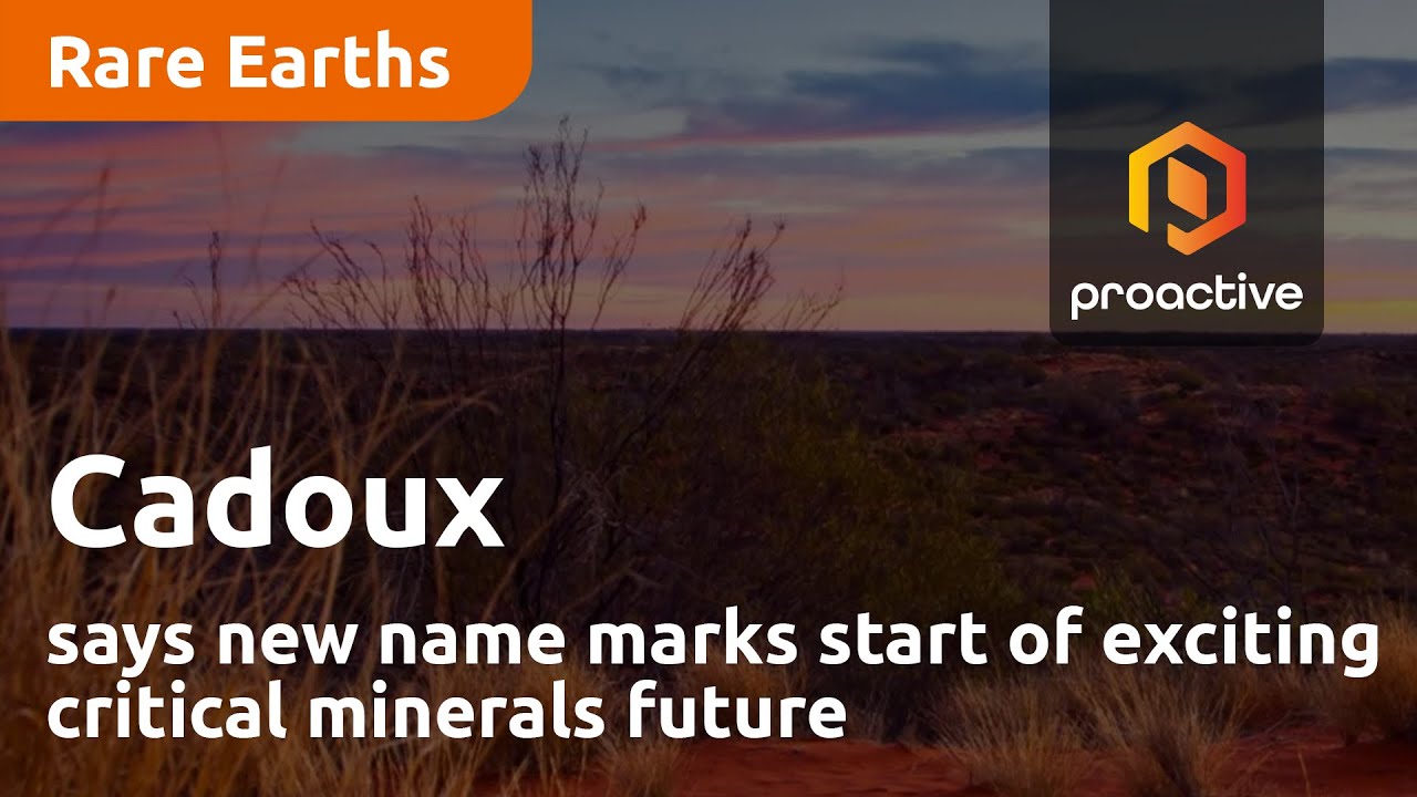 Cadoux says new name marks start of exciting critical minerals future