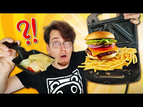 I'm testing 5 stupid sandwich maker recipes!