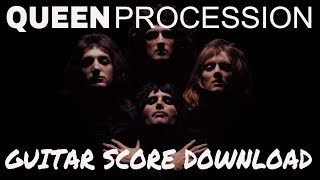 Queen - Procession by Ciro Visconti (Guitar Score Download)