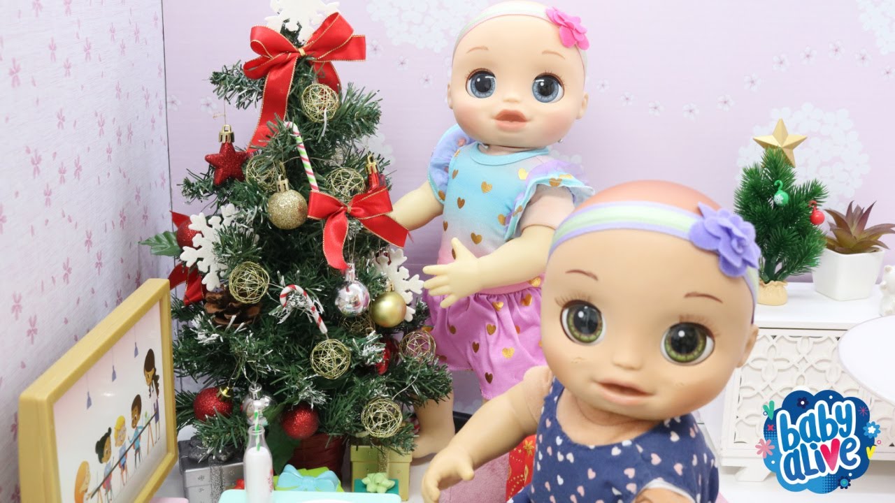 BABY ALIVE HANNA BAGUNÇANDO A ÁRVORE DE NATAL