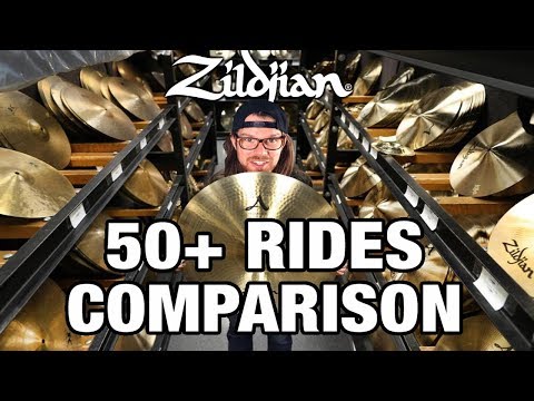 Zildjian 50+ Rides Comparison