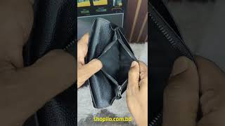 Black || Genuine Leather Long Wallet