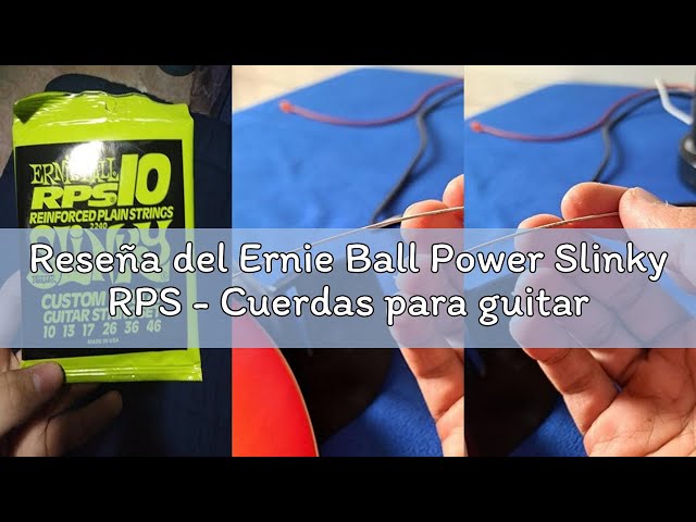 Vídeo relacionado con Ernie Ball Skinny Top Heavy Bottom Slinky RPS - Cuerdas para guitarra eléctrica, titanio, revestidas, calibre 10-52