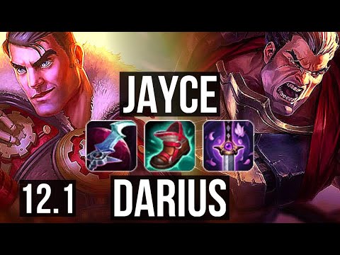 JAYCE vs DARIUS (TOP) | 10 solo kills, 2.2M mastery, Godlike | EUW Master | 12.1