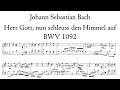 J.S. Bach - Herr Gott, nun schleuss den Himmel auf, BWV 1092 - 'Bach organ', Arnstadt, Hauptwerk