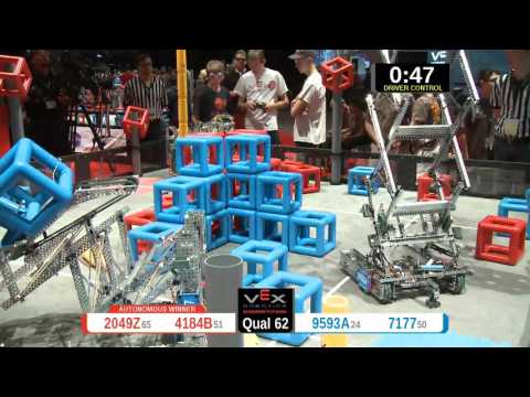 2015 VRC-MS Spir Q62 -  (2049Z 9593A) 54-Spirit Div-VRC Middle School-VEX Worlds 2015