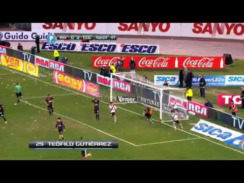 Primer Gol de Teo Gutiérrez  (River 1- 2 Colón) Fecha 4 Torneo Inicial 2013.