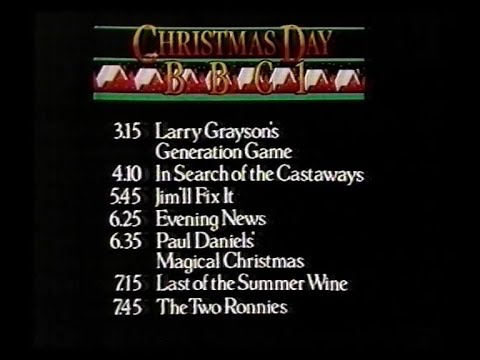 BBC1 Christmas Continuity | Christmas Eve 1981