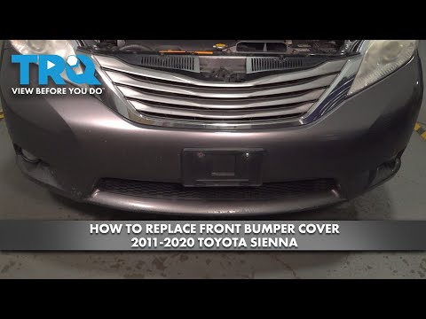 How to Replace Front Bumper Cover 2011-2020 Toyota Sienna