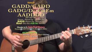 Night Rider&#39;s Lament (Jerry Jeff Walker) Guitar Lesson Chord Chart