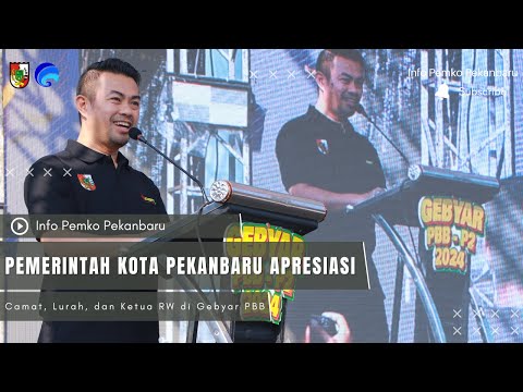 Pemerintah Kota Pekanbaru Apresiasi Camat, Lurah, dan Ketua RW di Gebyar PBB