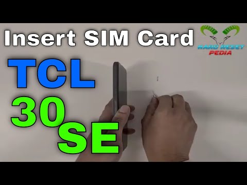 TCL 30 SE Insert The SIM Card