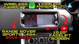 Plug & Play Wireless CarPlay 10" Facelift Screen Upgrade for Range Rover Sports L494–DIY Made Easy!