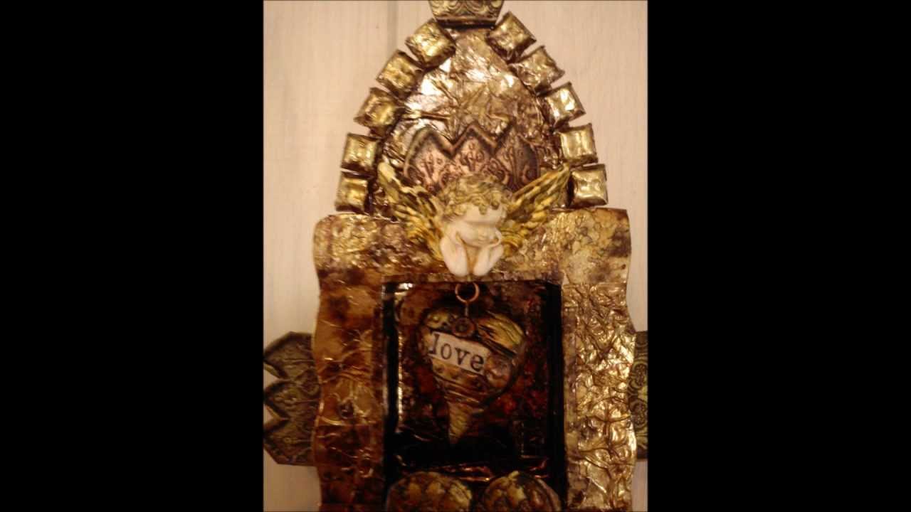 Making a Love shrine - mixed media